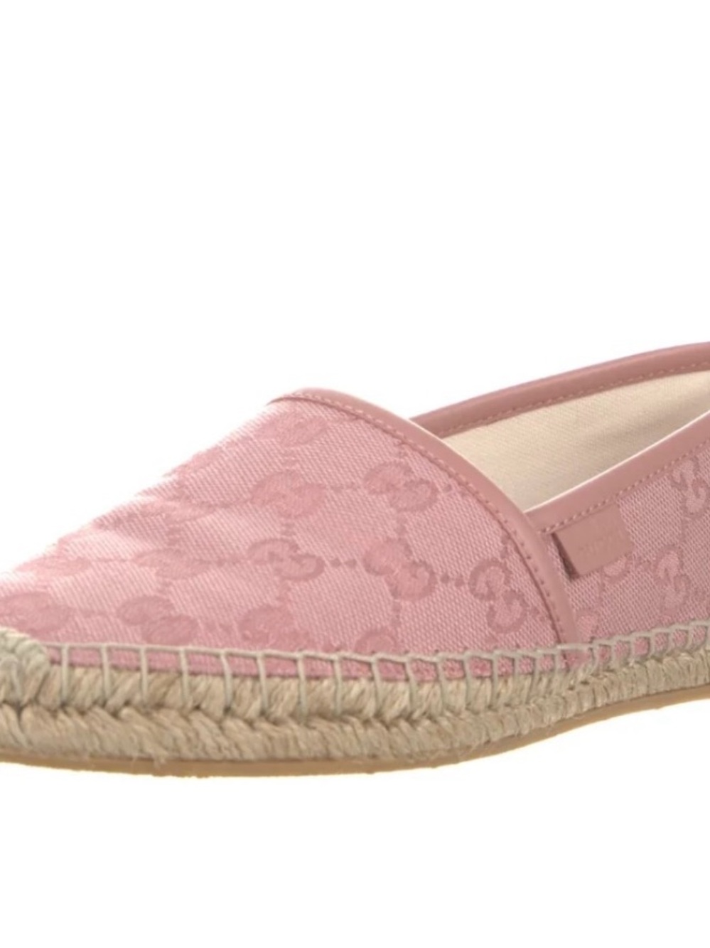 Gucci Pink GG Canvas Espadrille
